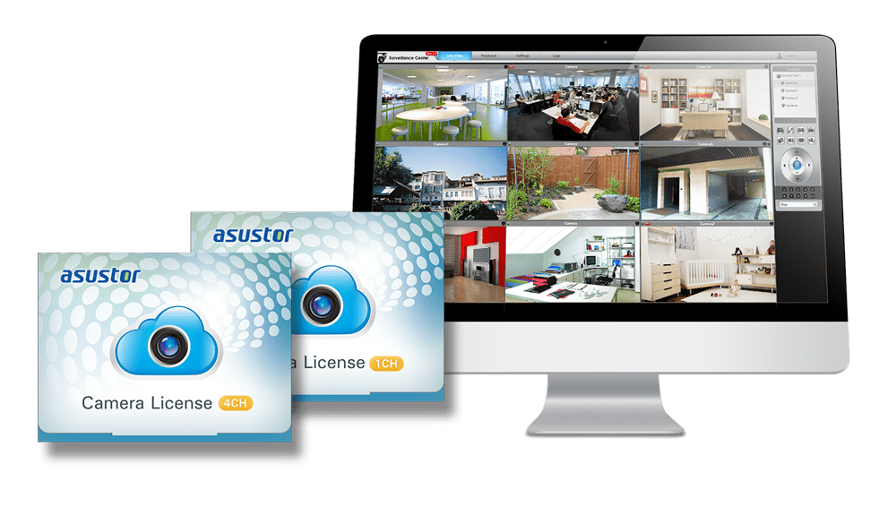 Asustor NAS 華芸 Camera expansion with add-on licenses